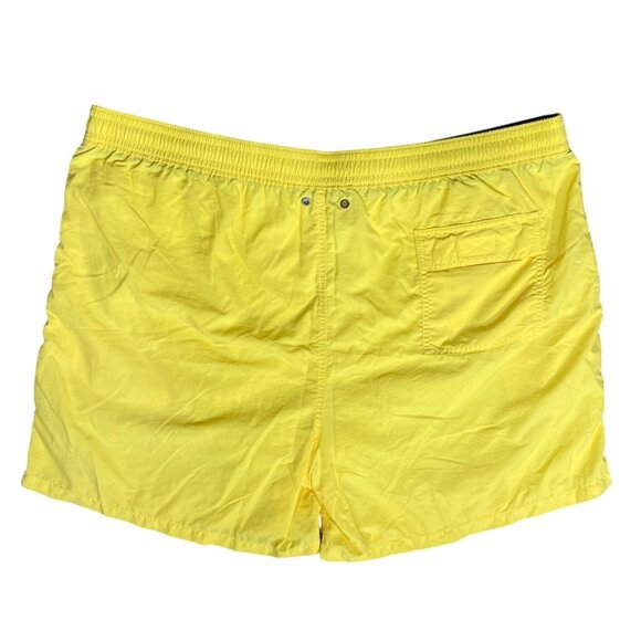 Polo Ralph Lauren Swim Trunks Pony Logo Size 2X Big Yellow Blue - Picture 2 of 9